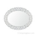 Miroir clair classique de forme ovale miroir suspendu